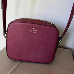 Kate Spade Square Maroon Purse